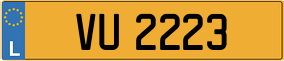 Trailer License Plate
